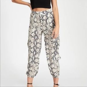 Princess Polly Lioness Snakeskin cargo pants